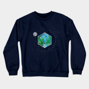 Earth Icosahedron Crewneck Sweatshirt